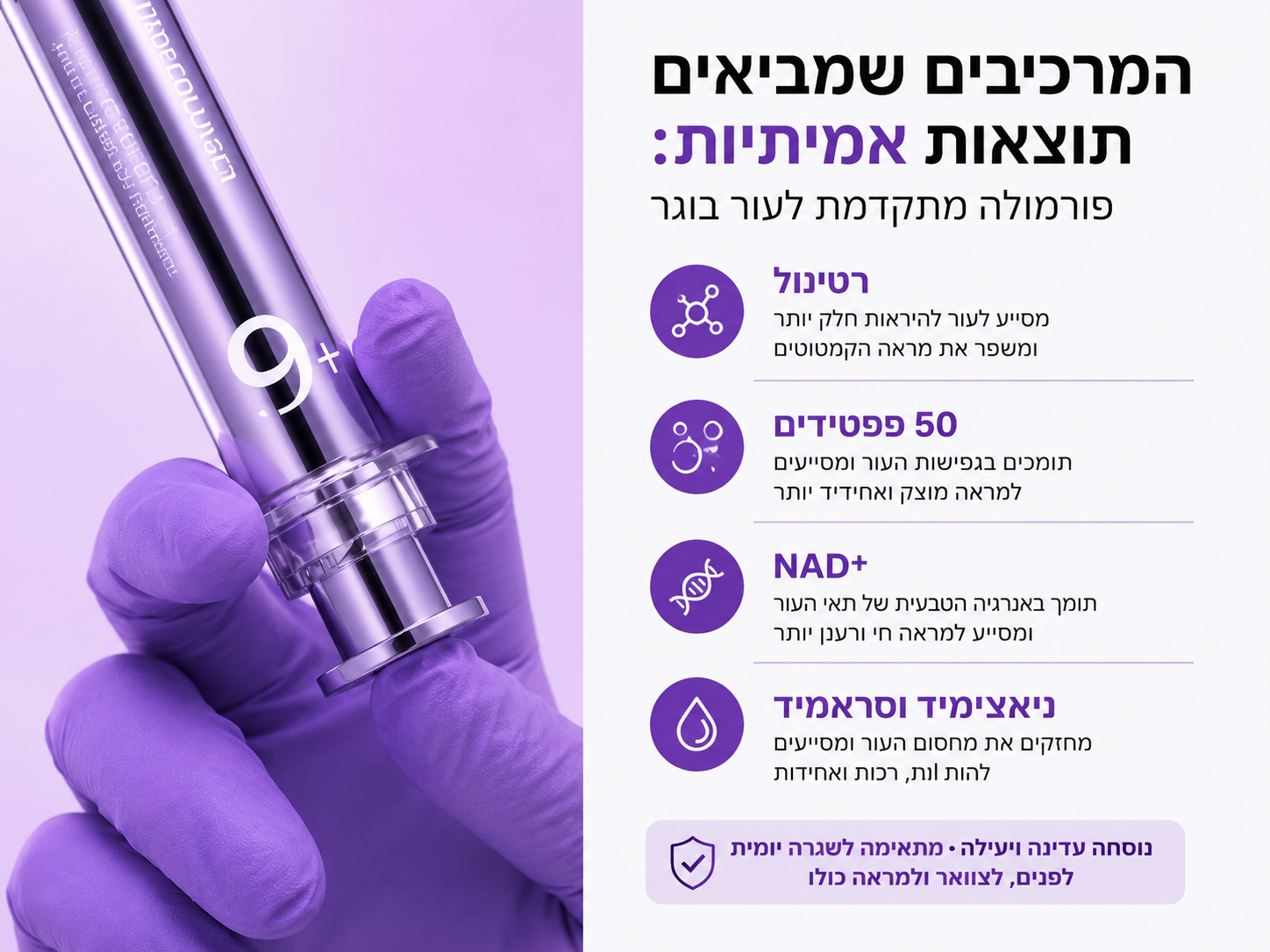 סט הפפטידים המלא של לאוני: סרום + אמפולת עיניים + מסכת ליפטינג